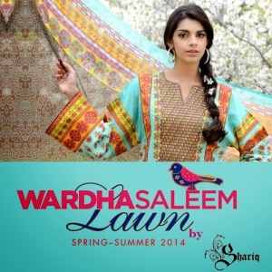 Wardha Saleem Lawn 2014 By Shariq Textiles - Cover -She-Styles